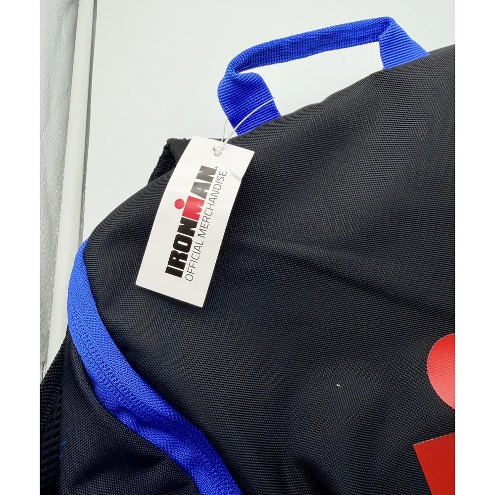 IRONMAN IM Transition Backpack Black Blue Unisex Triathlon Gear Bag 951001757509